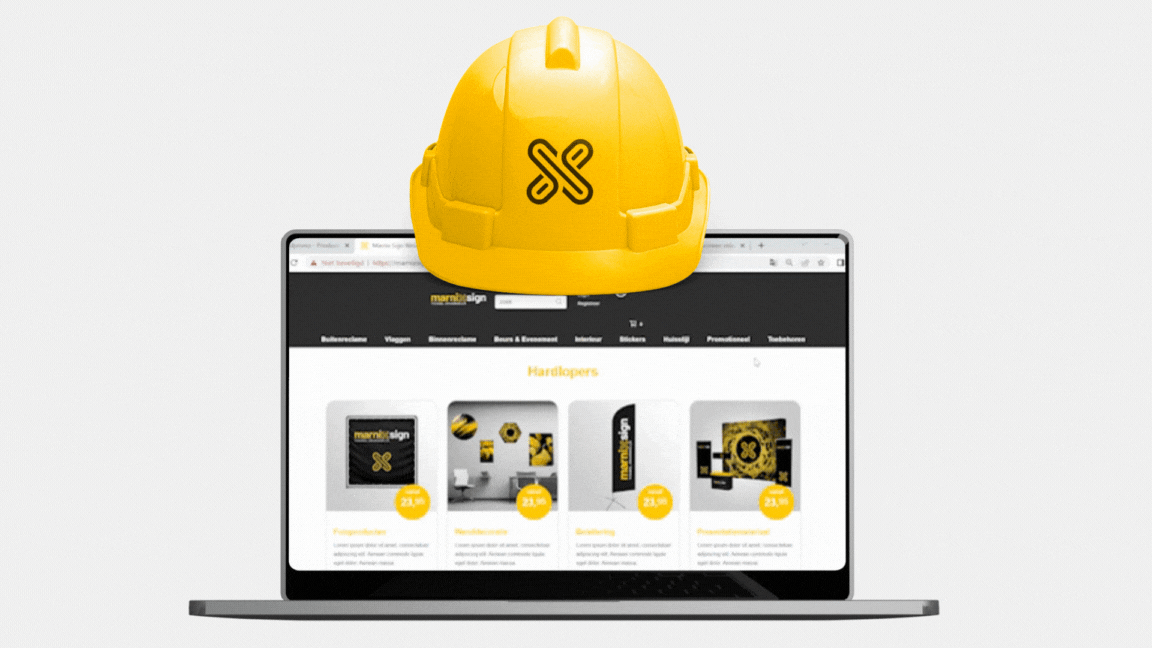 Webshop & Klantportal onder constructie
