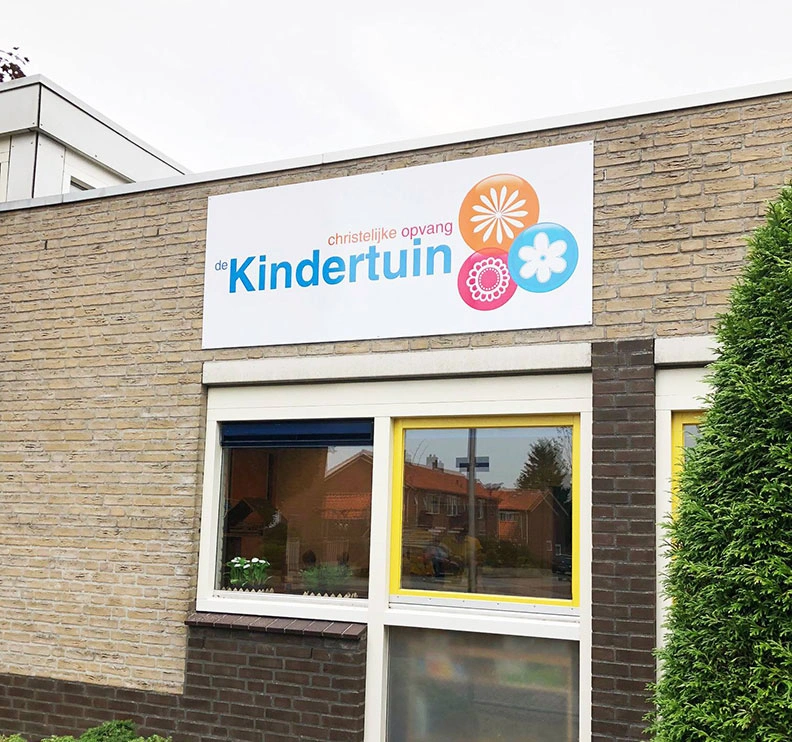 Reclamebord de Kindertuin