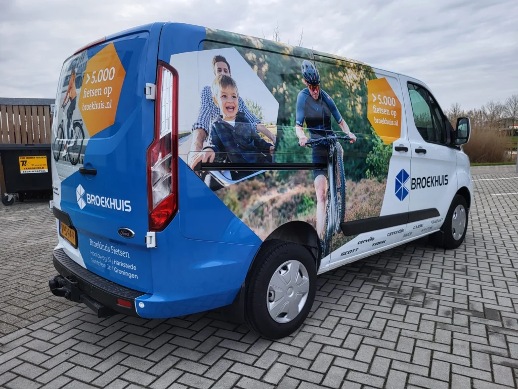 Reclame op de bus - Broekhuis