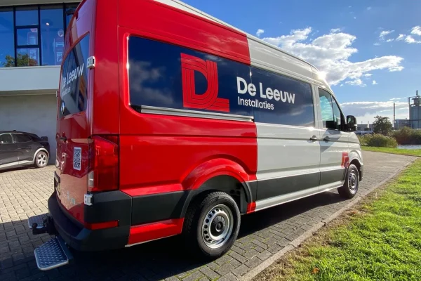 Bus wrap voor De Leeuw Installaties