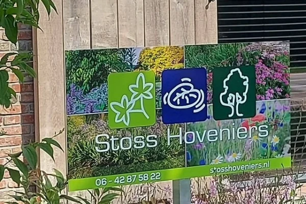 Reclamebord Stoss Hoveniers
